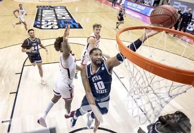 Utah St Texas Tech Basketball Anderson