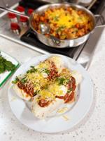 Sweet Potato & Black Bean Enchilada Skillet